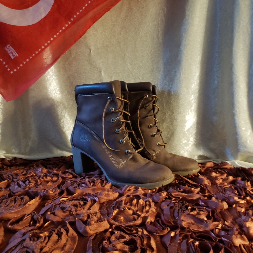 Timberland ankle booties.